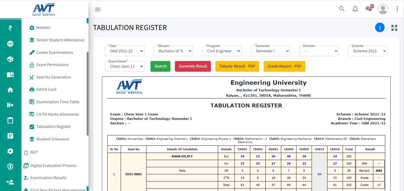 ERP college management system software for colleges and universities
